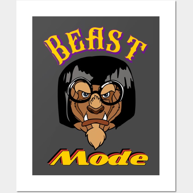 Beast Mode Wall Art by EnchantedTikiTees